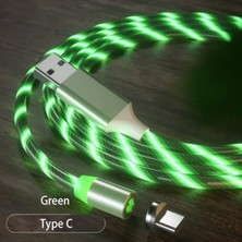 Judas A6 Çoklu Şarj Adaptörü 4 Port + J21 Type-C Magnetic Akan LED Işıklı Şarj Kablosu -1mt