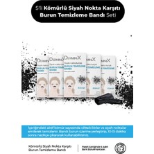 Derminix Kömürlü Siyah Nokta Karşıtı Burun Temizleme Bandı Nose Pack 5'Li Set