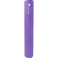 Rebuwo Kaydırmaz 5mm Süet Çocuk Doğal Kauçuk Yoga Mat Pilates Matı Mor 136 X 62 cm