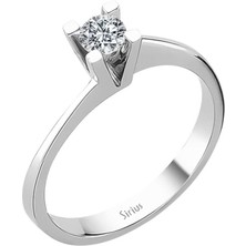 Sirius Pırlanta F Renk 0,31 Karat Pırlanta Tektaş Yüzük 0424R0039
