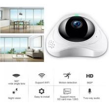 AteşTech 360 Görüşlü Hd Mini Ufo Kamera Tavan Tipi Kablosuz Ip Kamera KS-607