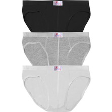 Erkek Pamuklu Konforlu Esnek Slip Külot 3'lü Paket