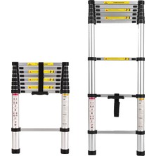 Packtech Alüminyum Teleskopik Merdiven 2.6 Metre - 9 Basamak