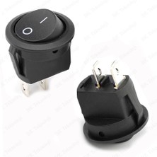 BK Teknoloji 20MM Yuvarlak 2 Pin On/off Işıksız Power Anahtar 2 Adet