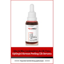 New Well Aha & Bha Canlandırıcı & Cilt Tonu Eşitleyici Kırmızı Peeling Cilt Serumu 30 ml