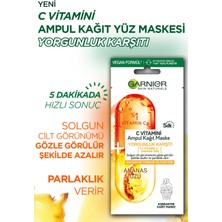 Garnier Ampul Kağıt Maske Seti Hyaluronik, C Vitamini ve Niacinamide 15 gr