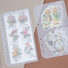 Düz Çanta A5 A4 B5 A5 A6 Etiket Gevşek Yaprak Saklama Çantası Sınıflandırma Etiket Pvc Depolama Kitap Etiket Bandı Dizüstü Bilgisayar Aksesuar Çantası (Yurt Dışından)