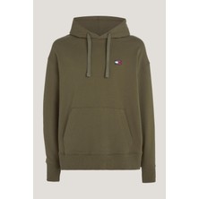 Tommy Hilfiger Tjm Rlx Badge Hoodie Erkek Sweatshirt