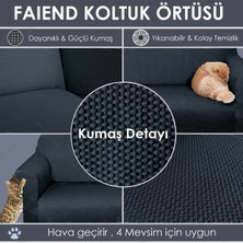 Faiend antrasit Koltuk Kılıfı lastikli balpetek kanepe Takımı Çekyat Örtüsü (3+3+1+1) Tam kaplama kılıf koltuk örtüsü