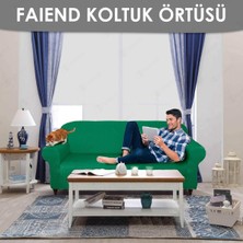 Faiend koyu-yeşil Koltuk Kılıfı lastikli balpetek kanepe Takımı Çekyat Örtüsü (3+3+1+1) Tam kaplama kılıf koltuk örtüsü