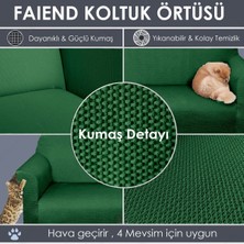 Faiend koyu-yeşil Koltuk Kılıfı lastikli balpetek kanepe Takımı Çekyat Örtüsü (3+3+1+1) Tam kaplama kılıf koltuk örtüsü