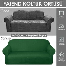 Faiend koyu-yeşil Koltuk Kılıfı lastikli balpetek kanepe Takımı Çekyat Örtüsü (3+3+1+1) Tam kaplama kılıf koltuk örtüsü