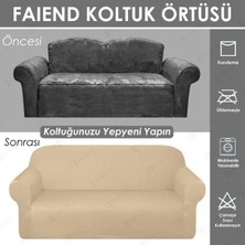 Faiend Vizon Koltuk Kılıfı lastikli balpetek kanepe Takımı Çekyat Örtüsü 3+3+1+1 Tam kaplama kılıf koltuk örtüsü