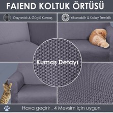 Faiend Koyu-gri Koltuk Kılıfı lastikli balpetek kanepe Takımı Çekyat Örtüsü 3+3+1+1 Tam kaplama kılıf koltuk örtüsü