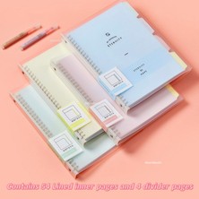 A5 Pembe B5 A4 A5 Yüksek Kaliteli Ciltli Defter Gevşek Yaprak Spiral Defter Kağıt Günlüğü Çıkarılabilir Basit Kalınlaşmış Bobin Kabuk Defter (Yurt Dışından)