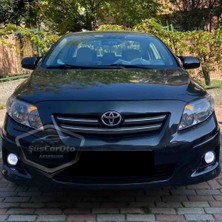 ŞüsCarOto Aksesuar Toyota Corolla E140 2008-2010 Sinyalsiz Uyumlu Batman Yarasa Ayna Kapağı Piano Black Abs Plastik