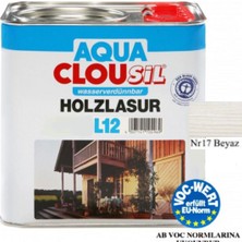 CLOU Su Bazlı Ahşap Koruyucular2,5ltCLOU Nr:17 Beyaz Su Bazlı Ahşap Koruyucu 2,5lt