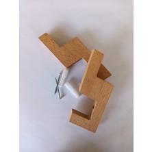 Homeasy Ahşap Modern Askılık 6 Adet Banyo Antre Çocuk Odası Duvar Askı Doğal Minimalist Hediyelik