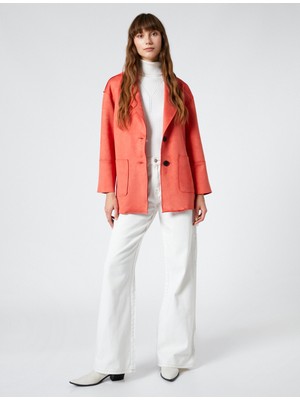 Koton Blazer Ceket Süit Görünümlü Düğmeli Cep Detaylı