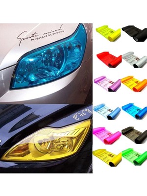 Tiger Marketing Turuncu Renk Far Stop Filmi Folyosu Kaplama Şeffaf Dayanıklı Kaliteli 5 Metre