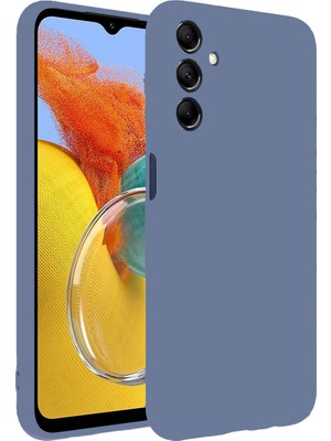 Kzy Samsung Galaxy M14 Kapak Içi Kadife Kamera Korumalı Lansman Silikon Kılıf - Petrol Mavisi