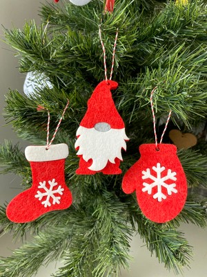 Mini Tasarım Atölyem Yılbaşı Ağacı Premium Süs Seti