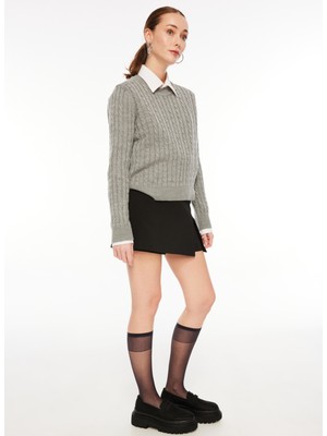 F By Fabrika Siyah Kadın Düz Ayakkabı Motlena