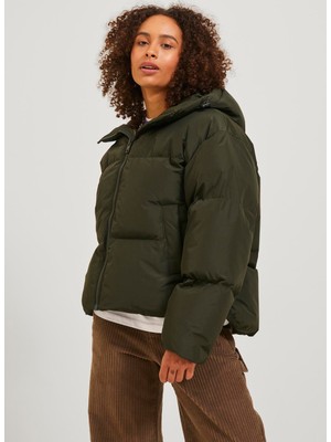 Jjxx Koyu Yeşil Kadın Mont Jxmısty Down Blend Puffer Jacket Ot