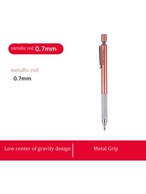 0.7mm Metalik Kırmızı Beifa Yüksek Kaliteli Metal Mekanik Kurşun Kalem 0.5/0.7 Lapices Profesyonel Boyama ve Yazma Карандаш Ofis Okul Malzemeleri (Yurt Dışından)