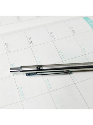 2.0 Kalem Seti B 0.5 0.7 0.9 2.0 Sanat Metal Otomatik Kalem Kaymaz Kapak Paslanmaz Çelik Mekanik Kurşun Kalem Yazma Siyah Kurşun 12 Renk Dolum (Yurt Dışından)