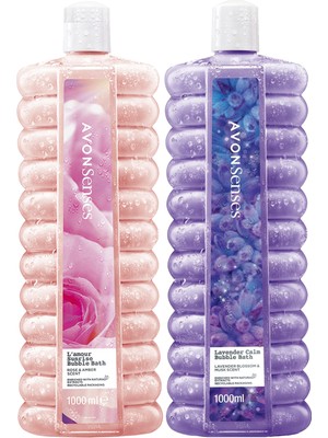 Avon Senses Gül, Kehribar Ve Lavanta Kokulu Banyo Köpüğü Paketi 2×1000 ml Doğal İçerik