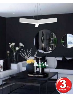 Hegza Lighting Tres - Ledli Modern Sarkıt Linear LED Avize Salon Mutfak Oturma Odası Yatak Odası Antre Hol LED