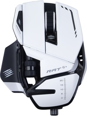 Mad Catz Rat 6+ Kablolu Gaming Mouse - Beyaz   MR04DCINWH000-0