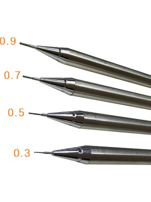 0.5 Kalem ve Kurşun Yaratıcı Metal Mekanik Kurşunkalemler Basit Öğrenciler Yazma Kroki Boyama Kalemler 0.3/0.5/0.7/0.9/2.0mm Kurşun Yazma Malzemeleri (Yurt Dışından)