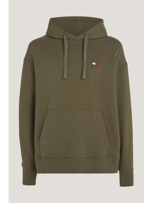 Tommy Hilfiger Tjm Rlx Badge Hoodie Erkek Sweatshirt