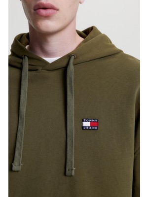 Tommy Hilfiger Tjm Rlx Badge Hoodie Erkek Sweatshirt