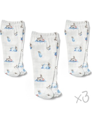 Müslin Patikli Alt 3’lü Set – Bébé Lapin