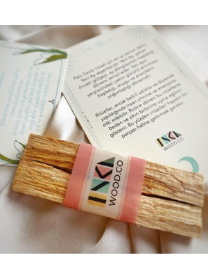 Inka Wood Co. Palo Santo Ağaç Tütsü  20 Gr. | 3 Adet | Peru