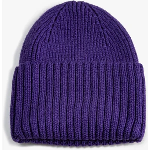 Lastikli Örgü Bere Kenarları Geniş Katlı