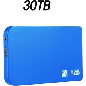30 Tb Mavi Taşınabilir 128 Tb Yüksek Hızlı Harici Sabit Sürücü 4 Tb 8 Tb 64 Tb SSD Çıkarılabilir Depolama Aygıtı Dizüstü Bilgisayar Mikro Bilgisayarları Için Sabit Disk (Yurt Dışından)