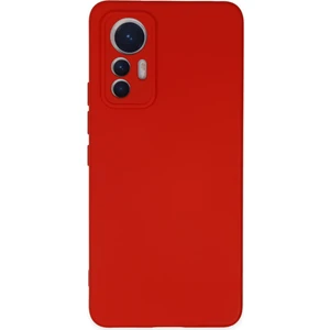 Case World Xiaomi Mi 12 Lite Kapak Içi Kadife Kamera Korumalı Lansman Silikon Kılıf - Kırmızı