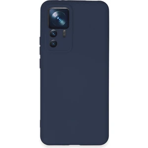 Case World Xiaomi Mi 12T Pro Kapak Içi Kadife Kamera Korumalı Lansman Silikon Kılıf - Lacivert