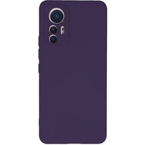 Case World Xiaomi Mi 12 Lite Kapak Içi Kadife Kamera Korumalı Lansman Silikon Kılıf - Mor