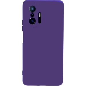 Case World Xiaomi Mi 11T Kapak Içi Kadife Kamera Korumalı Lansman Silikon Kılıf - Mor