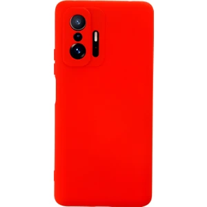 Case World Xiaomi Mi 11T Kapak Içi Kadife Kamera Korumalı Lansman Silikon Kılıf - Kırmızı