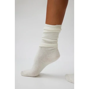 Katia & Bony  Yün Kadın Dizaltı Çorap Ekru