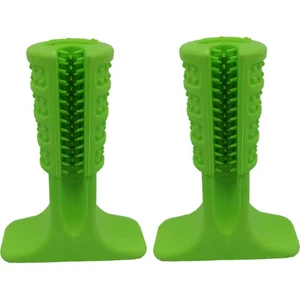 2 Adet Köpek Diş Fırçası Isırma Aparatı Dişlik Küçük Boy 9.5 cm