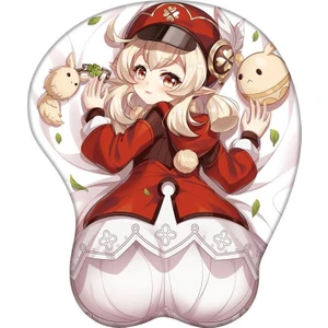 3D Stereo Genshin Etki Mouse Pad Keli Kokomi Zhongli Komik Oyun Bilgisayarı Bilek Desteği Fare Mat (Yurt Dışından)