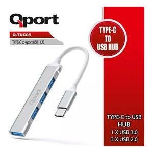 Q-TUC05 Type-C To 4 Port Metal USB Çoklayıcı