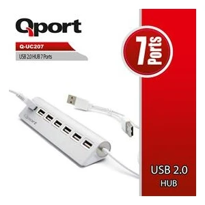 Q-UC207 7 Port Metal USB Çoklayıcı